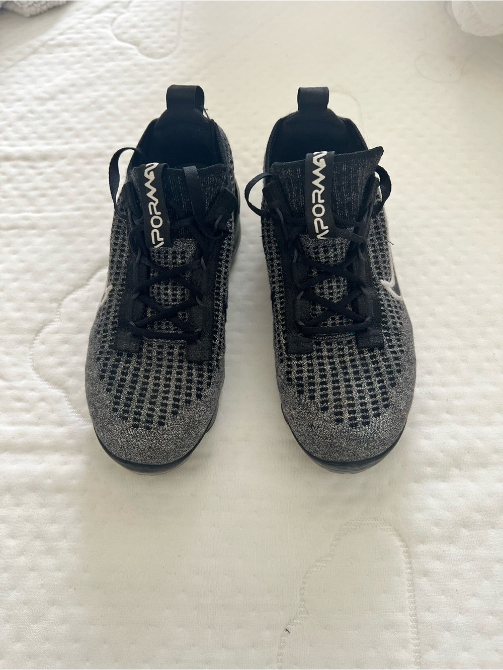 Nike Flyknit VaporMax Sneakers - Black and Grey